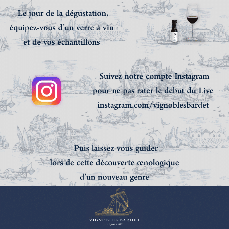 volet 4 de publication instagram Vignobles Bardet