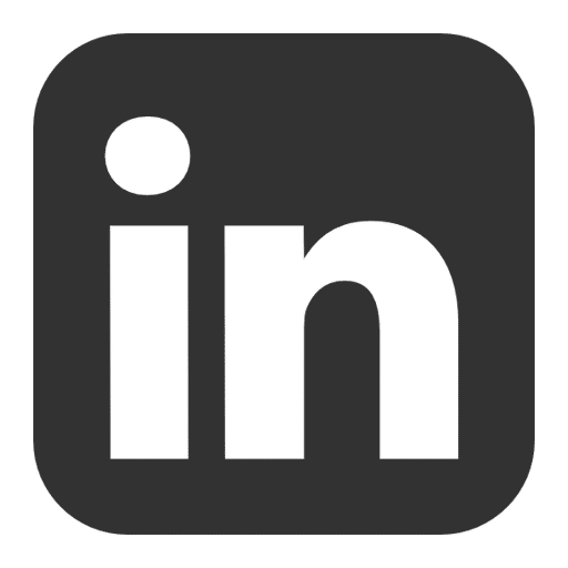 Logo noir de LinkedIn